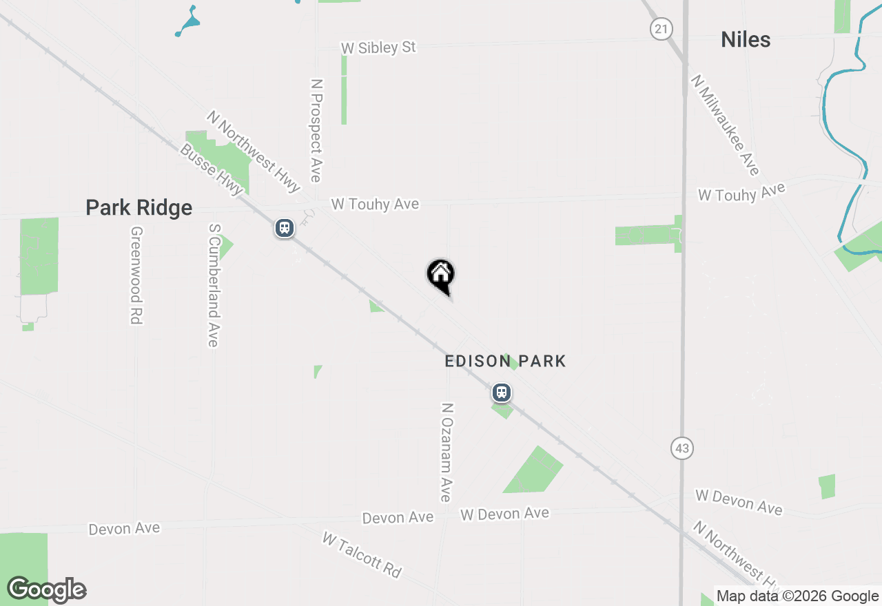 Map of 455 S Northwest Highway, Park Ridge, IL 60068