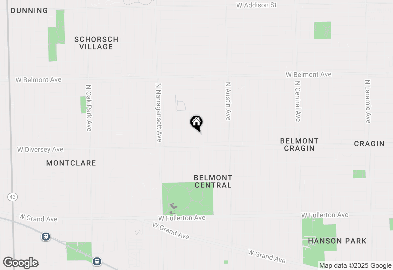 Map of 2841 N Melvina Avenue, Chicago, IL 60634