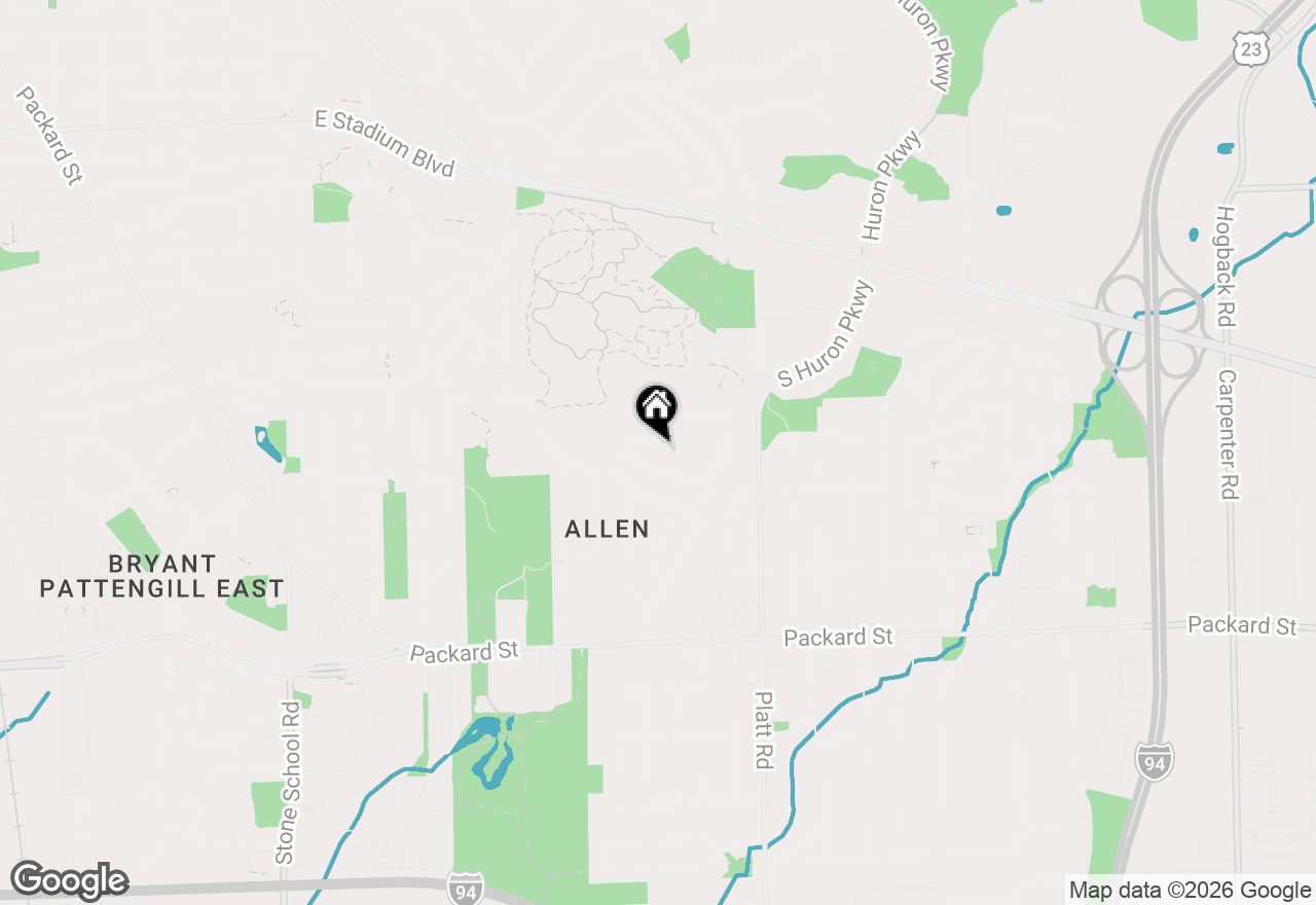 Map of 2722 Beacon Hill, Ann Arbor, MI 48104