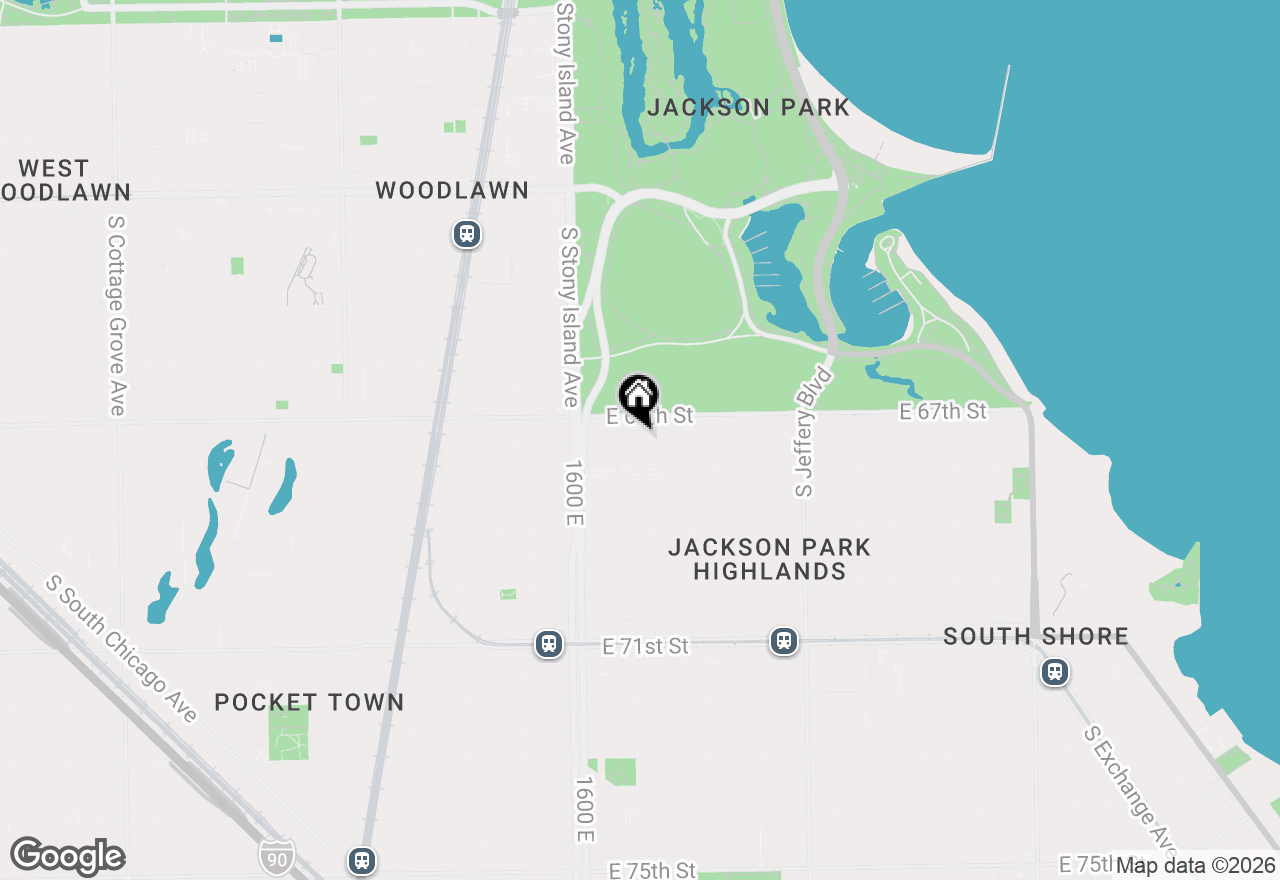 Map of 6723 S East End Avenue, Chicago, IL 60649