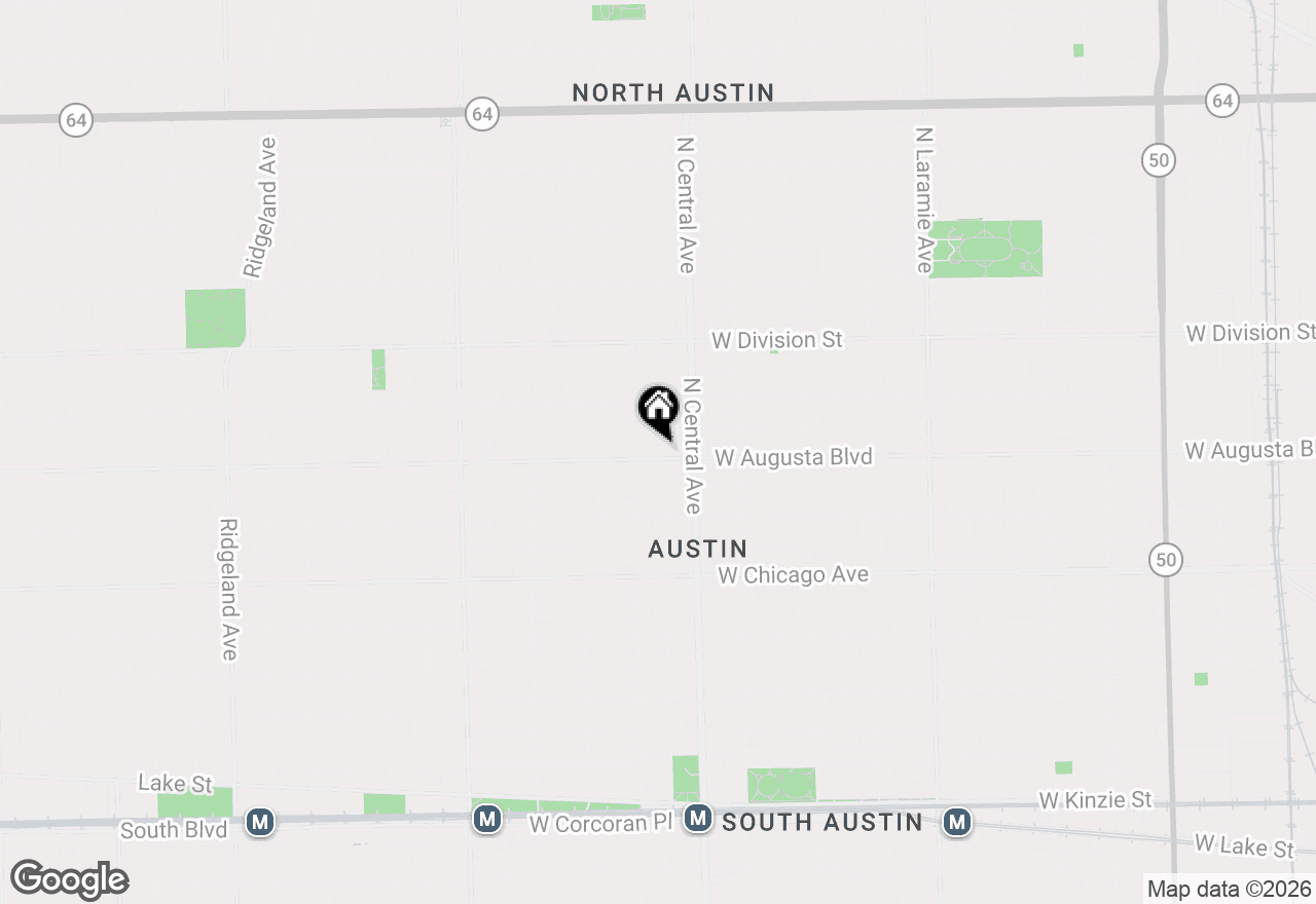 Map of 5636 W Augusta Boulevard, Chicago, IL 60651