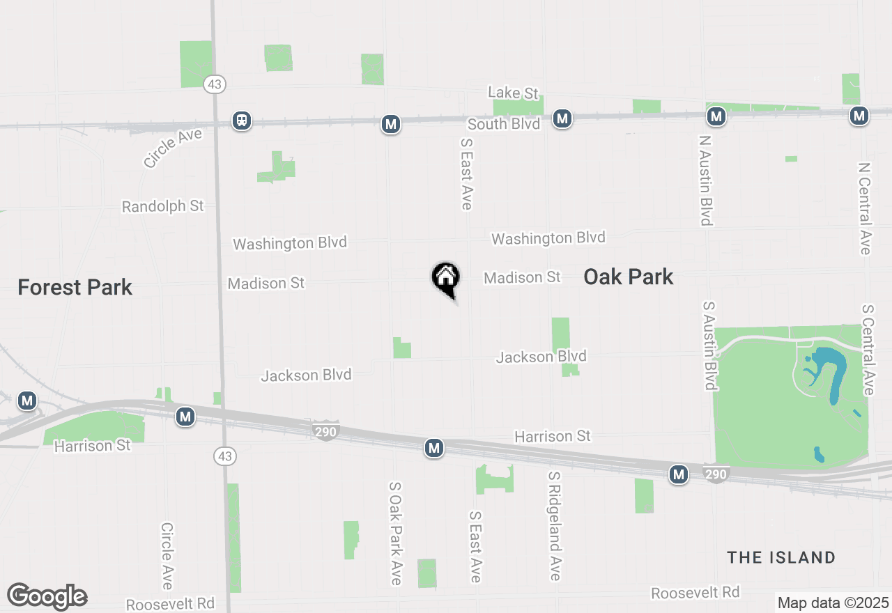 Map of 533 Clarence Avenue, Oak Park, IL 60304