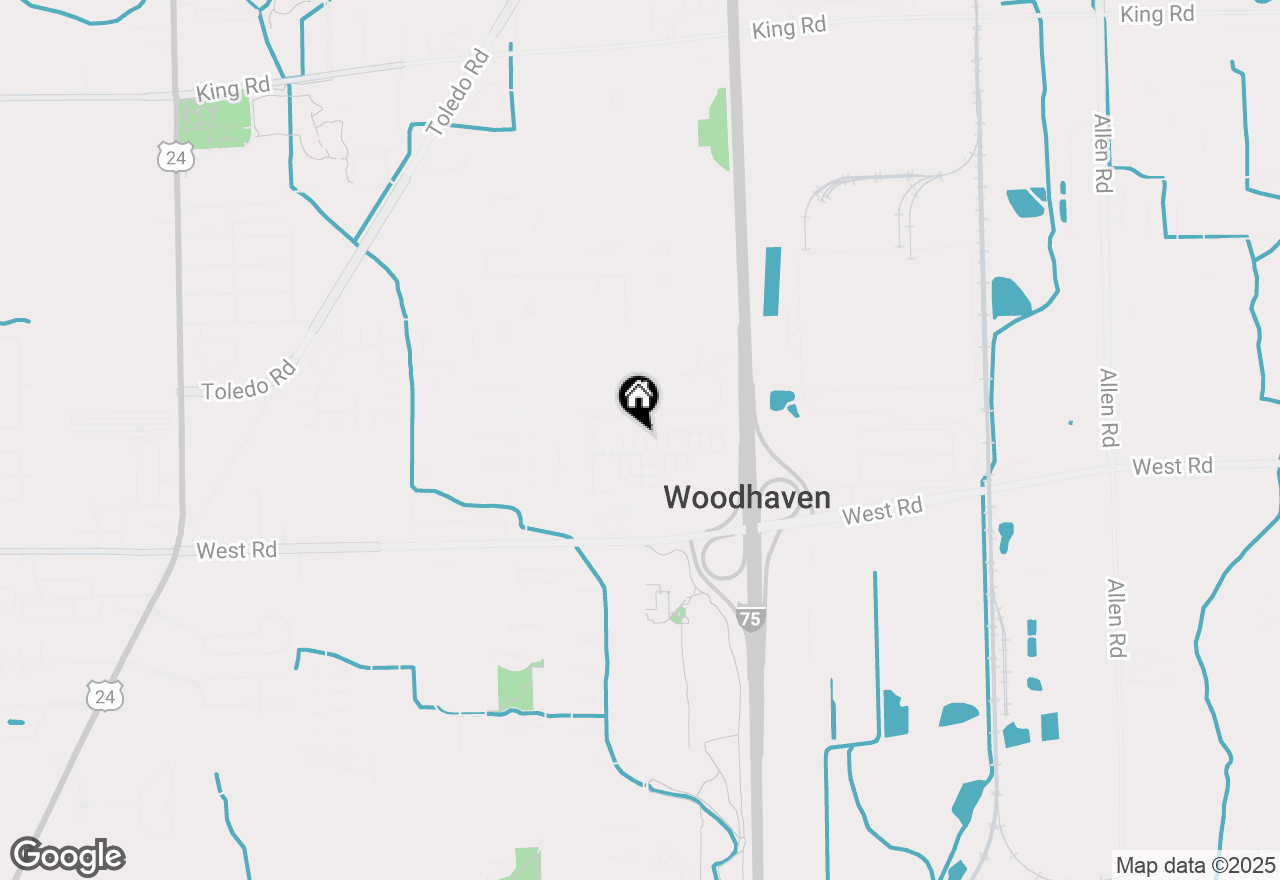 Map of 22070 Fairlane Boulevard, Woodhaven, MI 48183