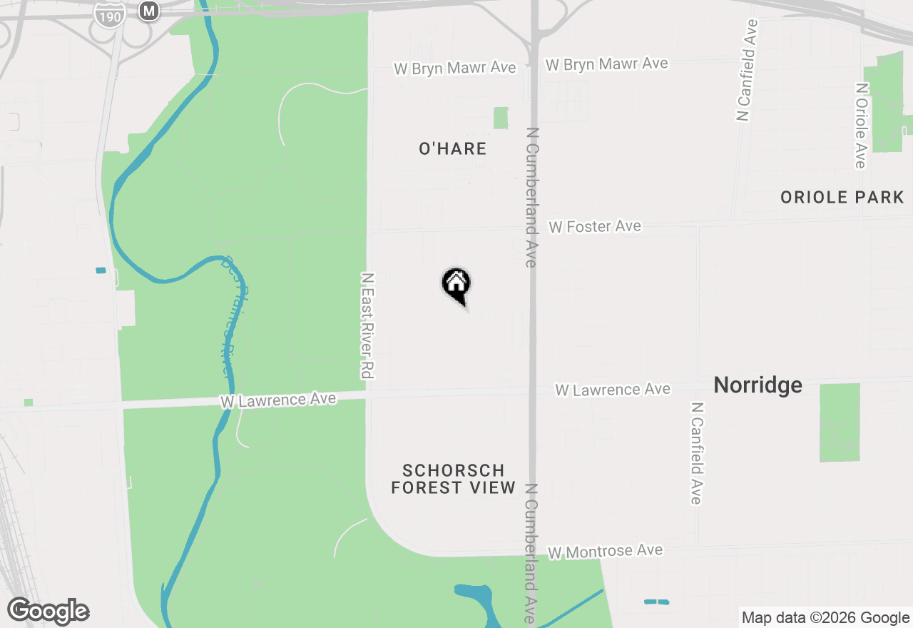 Map of 4955 N Delphia Avenue, Norridge, IL 60706