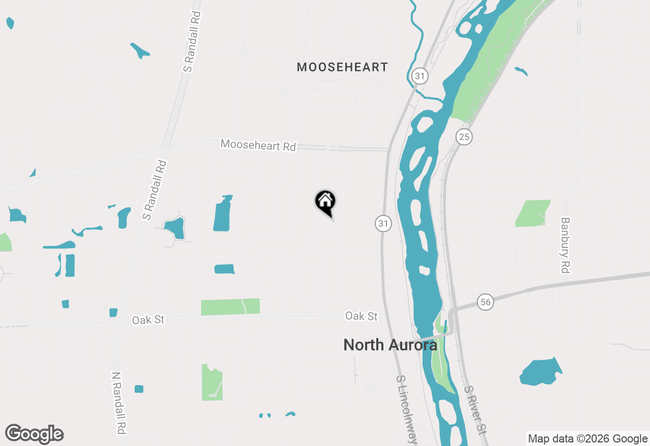 Map of 344 Timber Oaks Drive, North Aurora, IL 60542