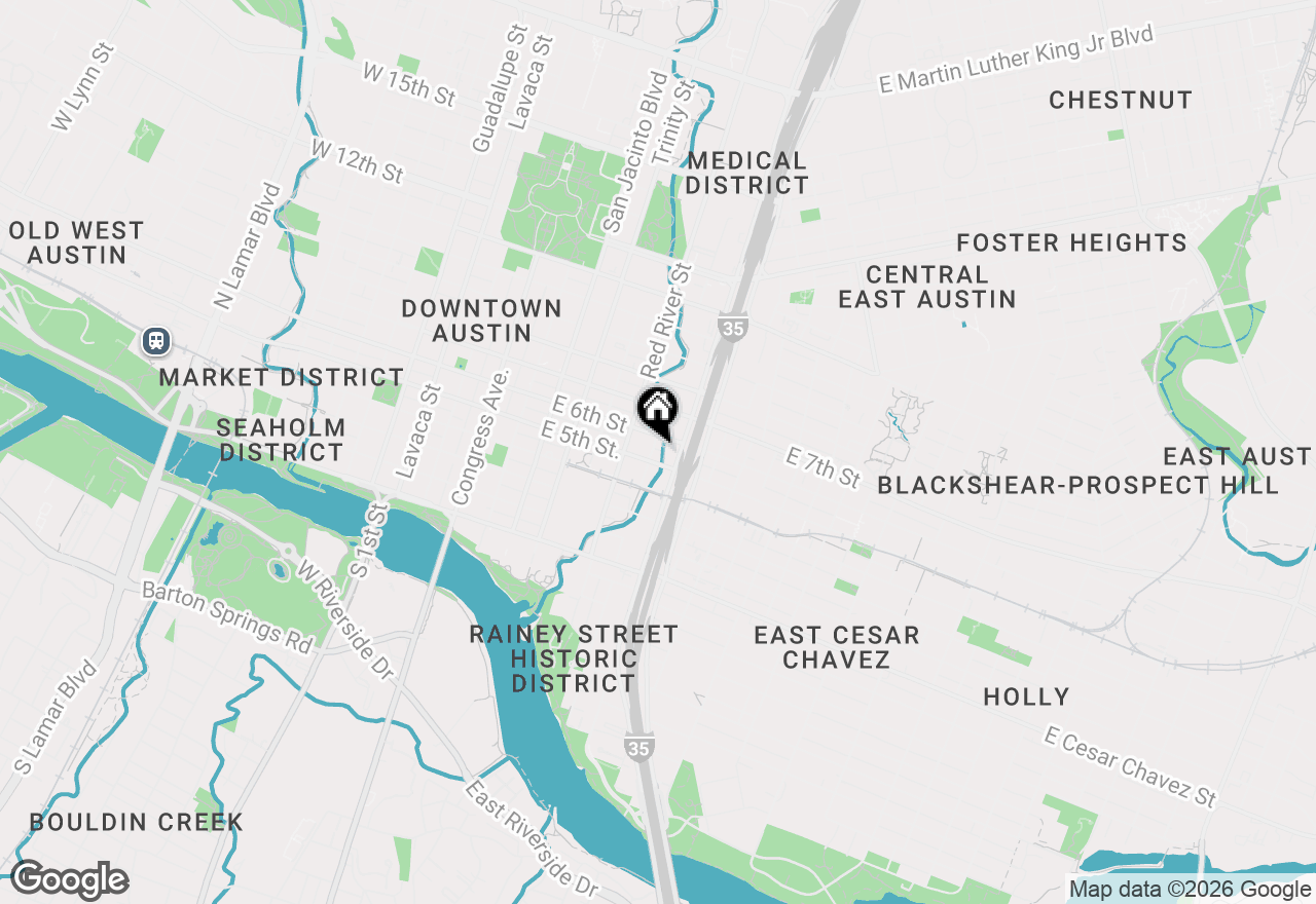 Map of 507 Sabine St #1006, Austin, TX 78701