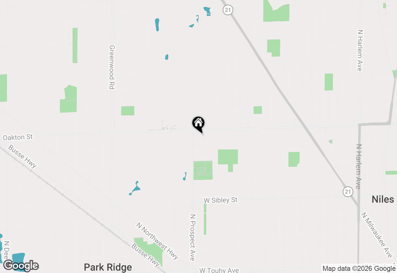 Map of 924 Brookline Lane, Park Ridge, IL 60068