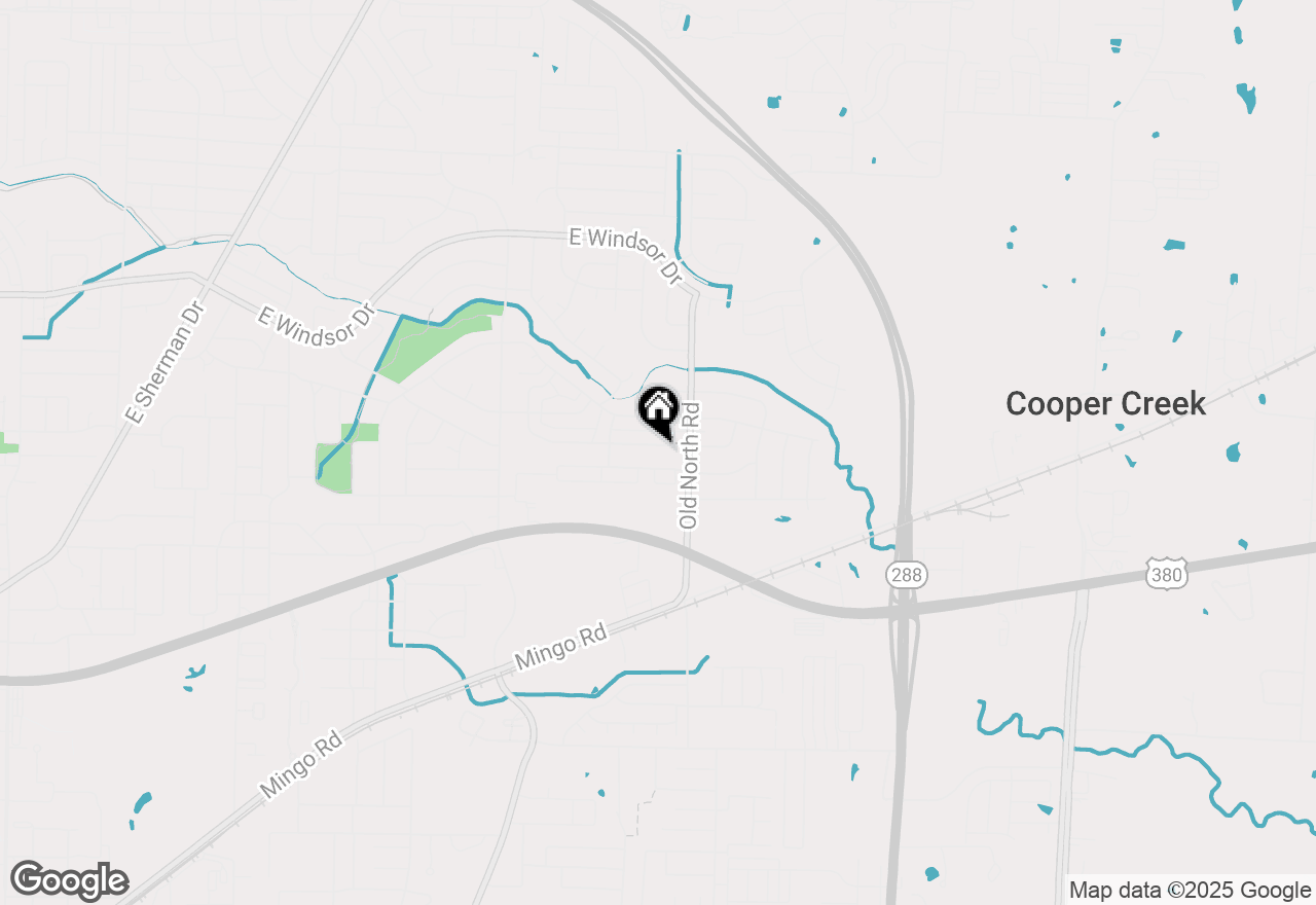 Map of 2516 Foxcroft Circle, Denton, TX 76209