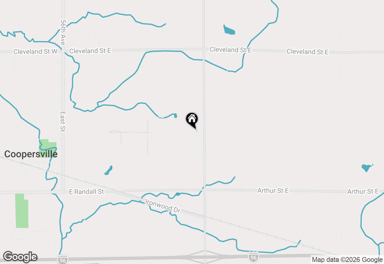 Map of 298 Blue Ash Lane, Coopersville, MI 49404