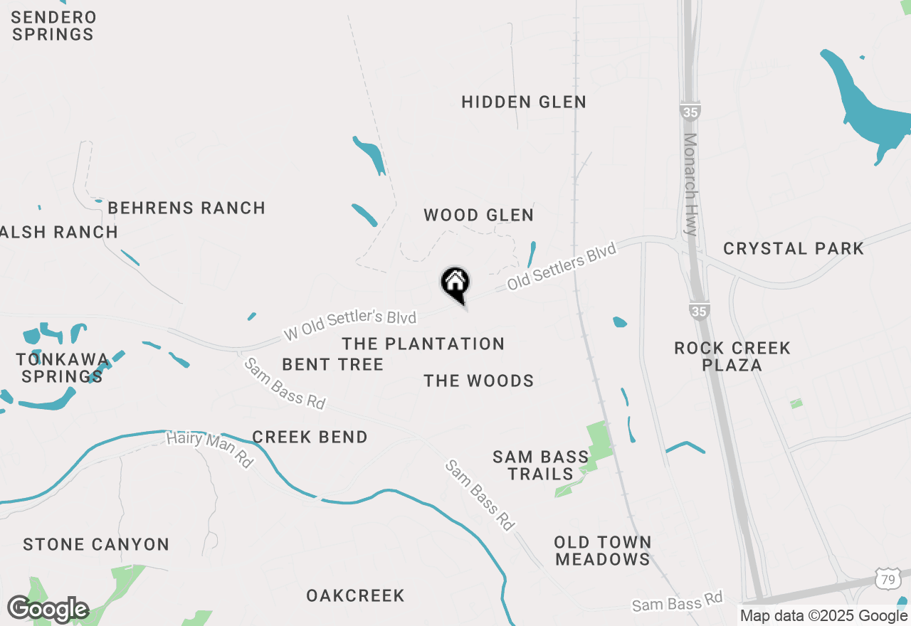 Map of 1901 Plantation Ct, Round Rock, TX 78681