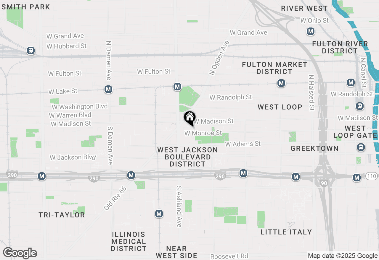 Map of 1500 W Monroe Street #517, Chicago, IL 60607