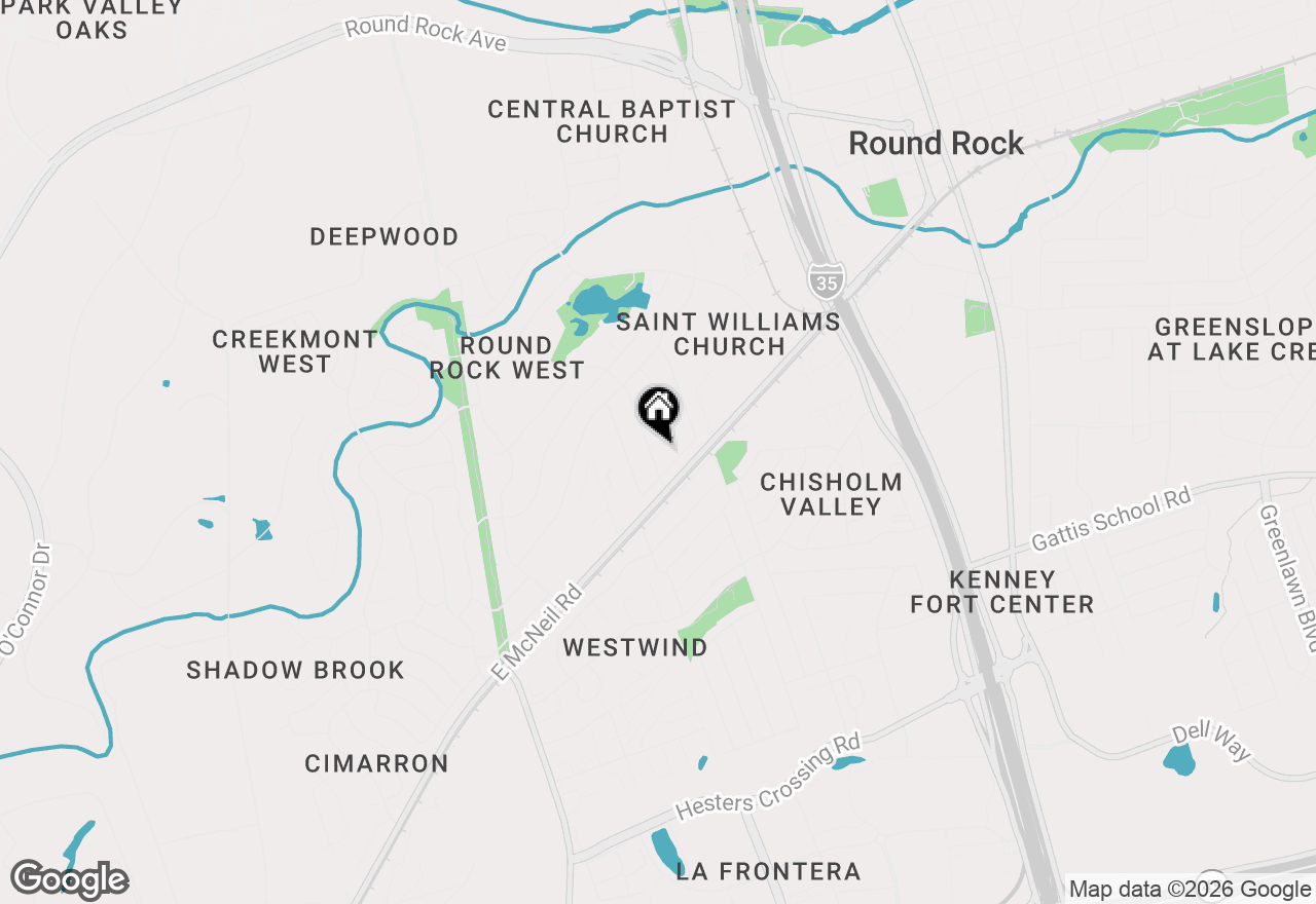 Map of 1203 Saint Williams Ave, Round Rock, TX 78681