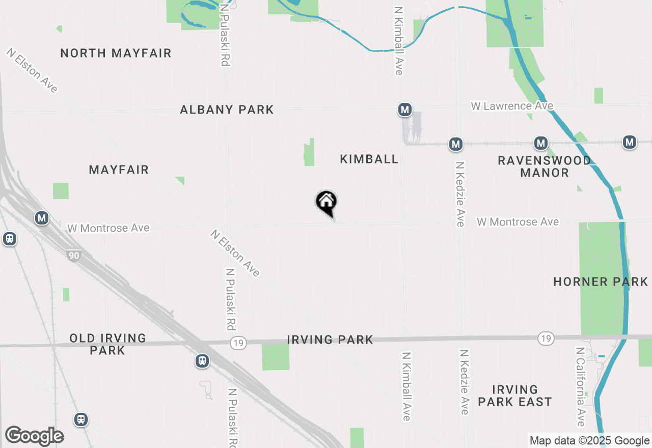 Map of 3644 W Montrose Avenue #3W, Chicago, IL 60618