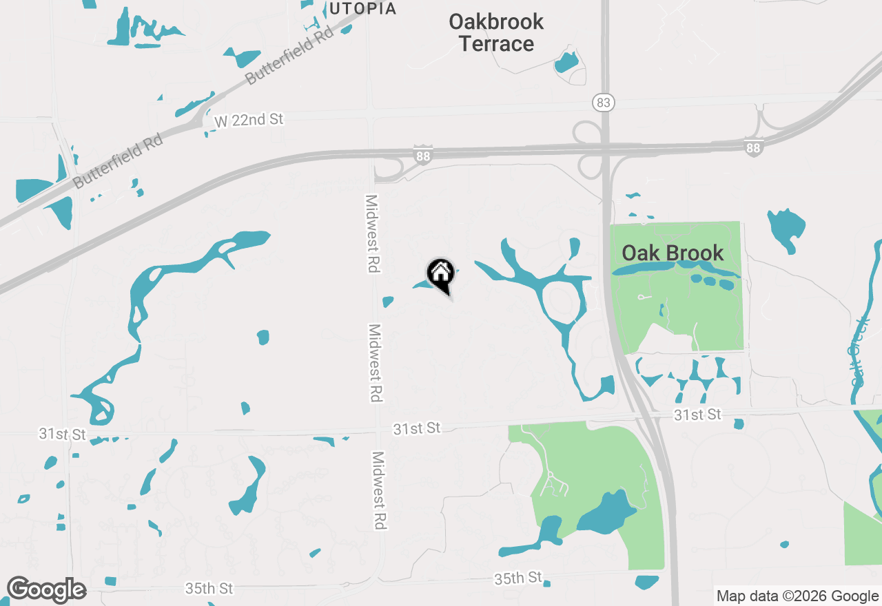 Map of 19 Mockingbird Lane, Oak Brook, IL 60523