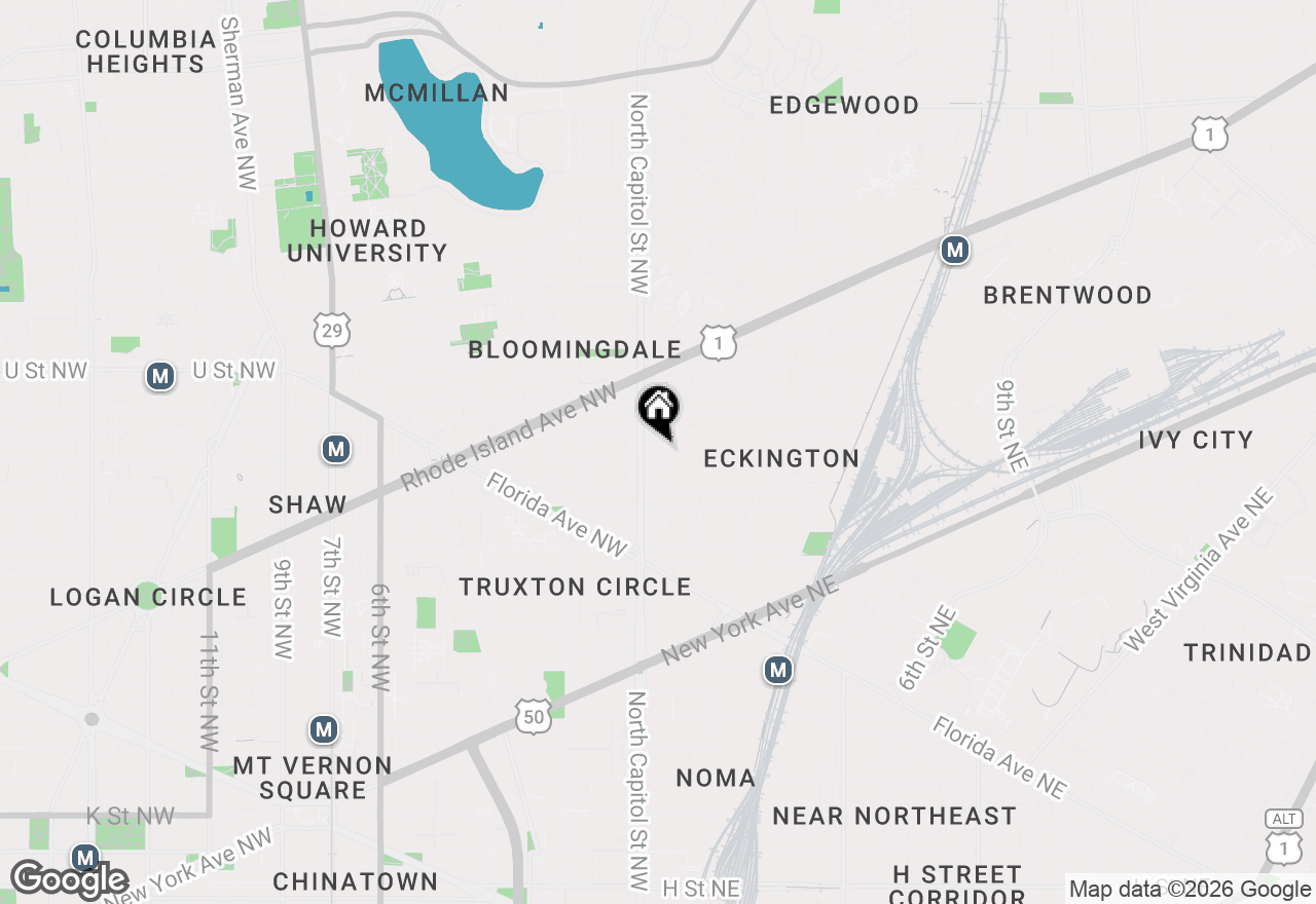 Map of 14 S Street Ne #201, Washington, DC 20002