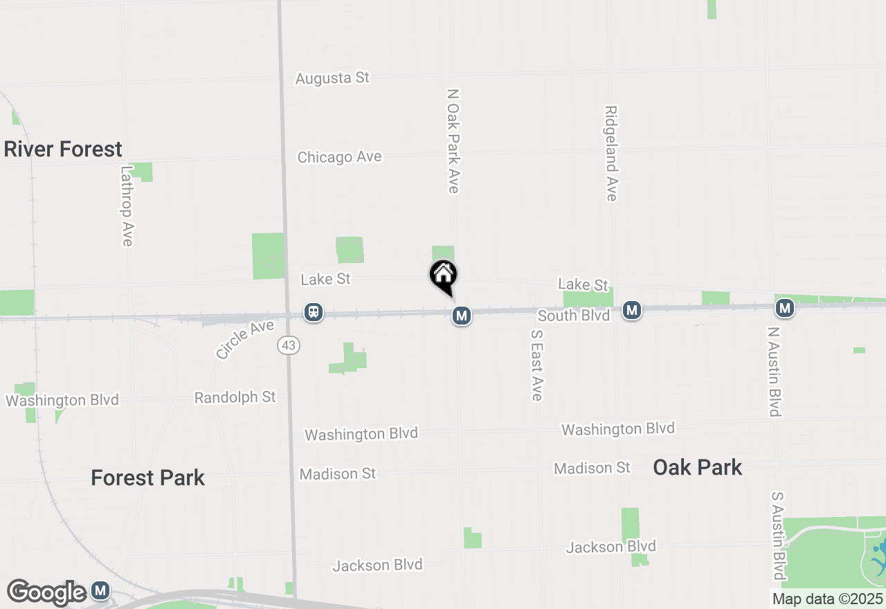 Map of 816 North Boulevard #2W, Oak Park, IL 60301