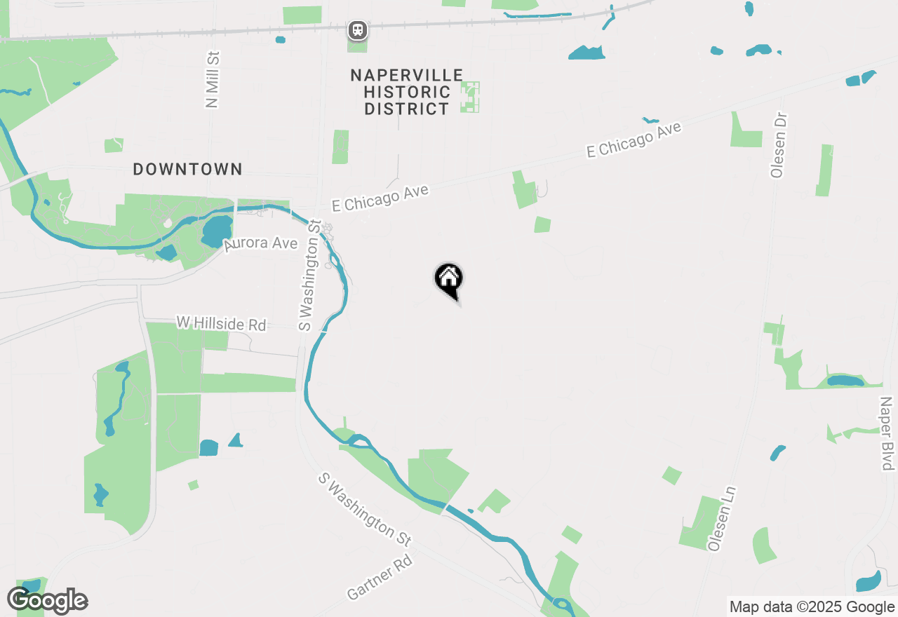 Map of 465 E Hillside Road, Naperville, IL 60540