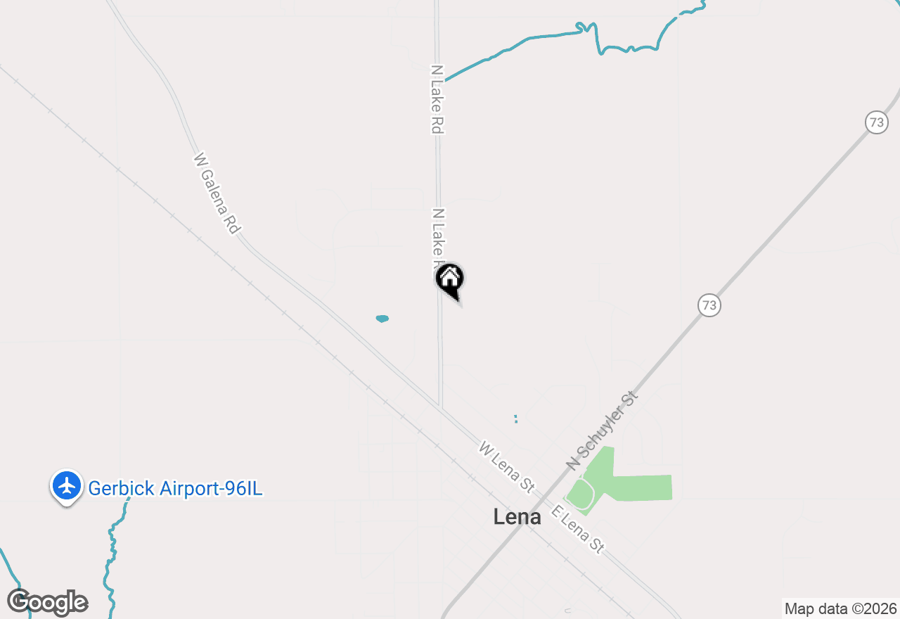 Map of 6057 N Lake Road, Lena, IL 61048