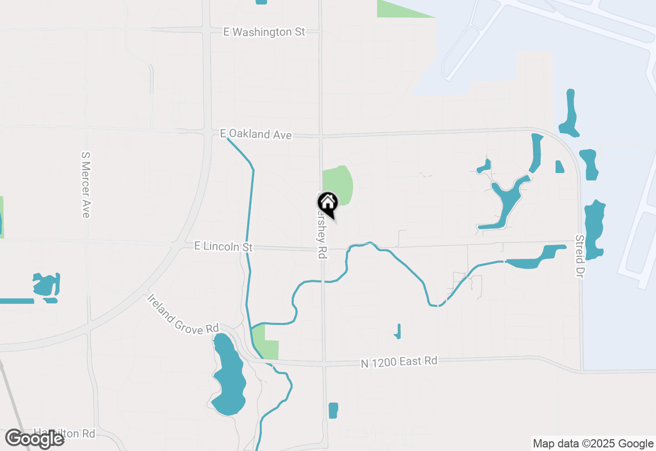 Map of 34 Pembrook Circle, Bloomington, IL 61704