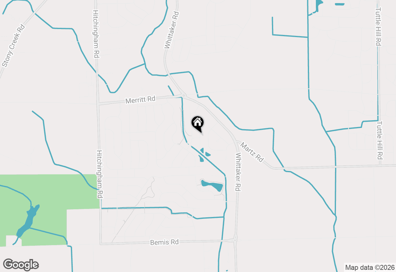 Map of 7306 Deer Track Drive, Ypsilanti, MI 48197
