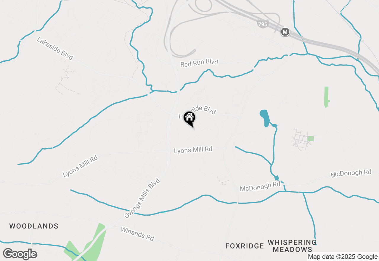 Map of 4526 Vermeer Court, Owings Mills, MD 21117