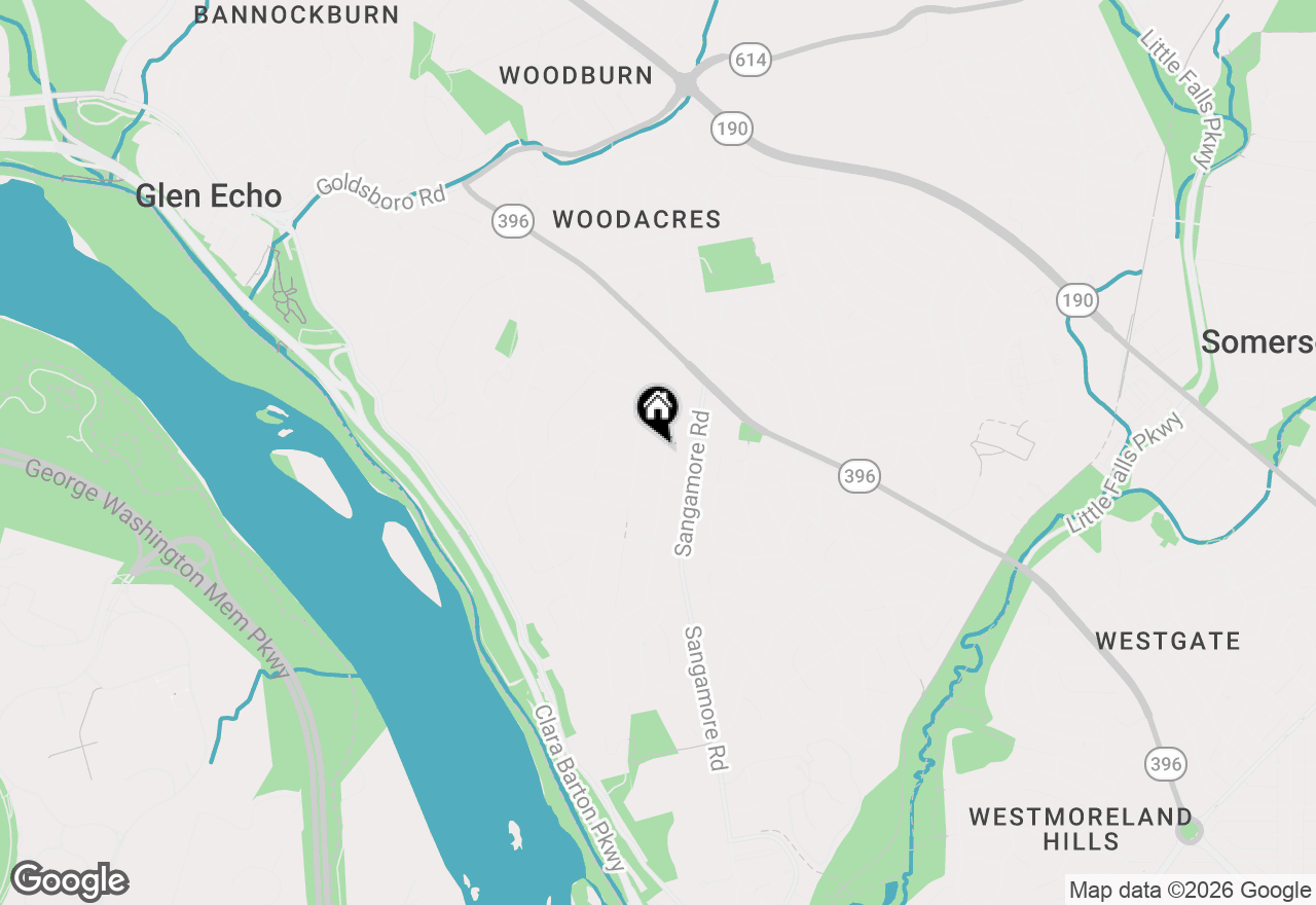 Map of 5312 Wapakoneta Road, Bethesda, MD 20816