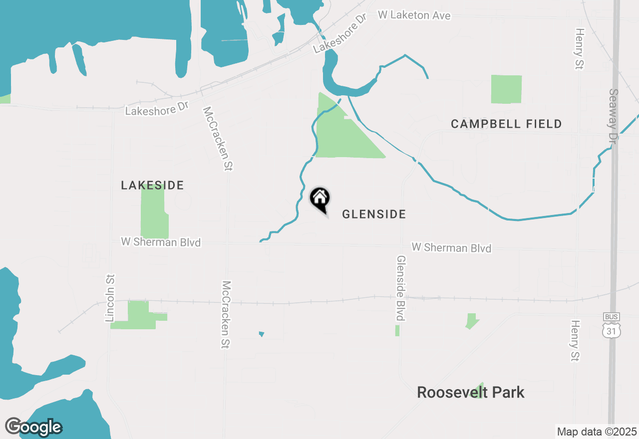 Map of 1690 Winchester Drive, Muskegon, MI 49441