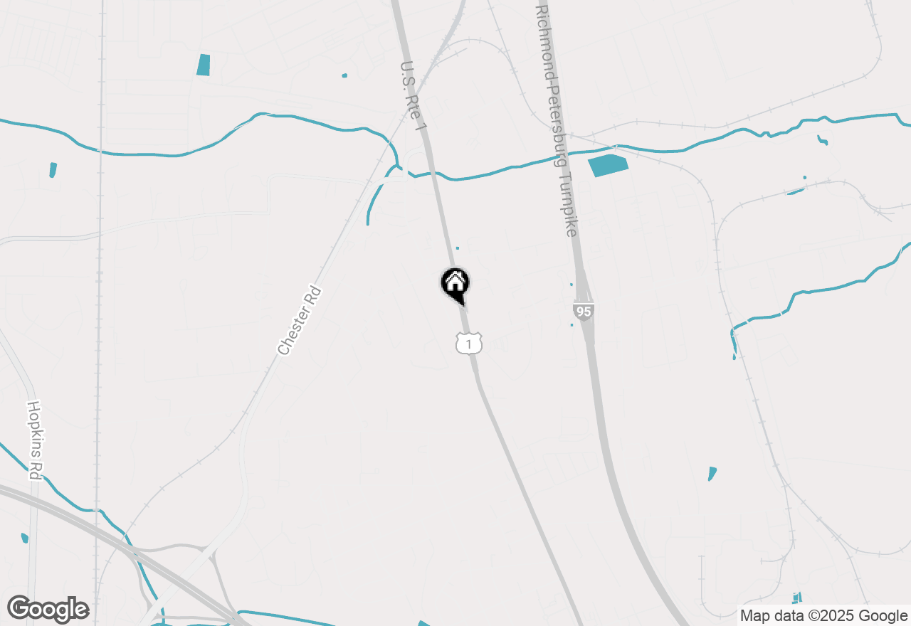 Map of 9100 Route 1, North Chesterfield, VA 23237