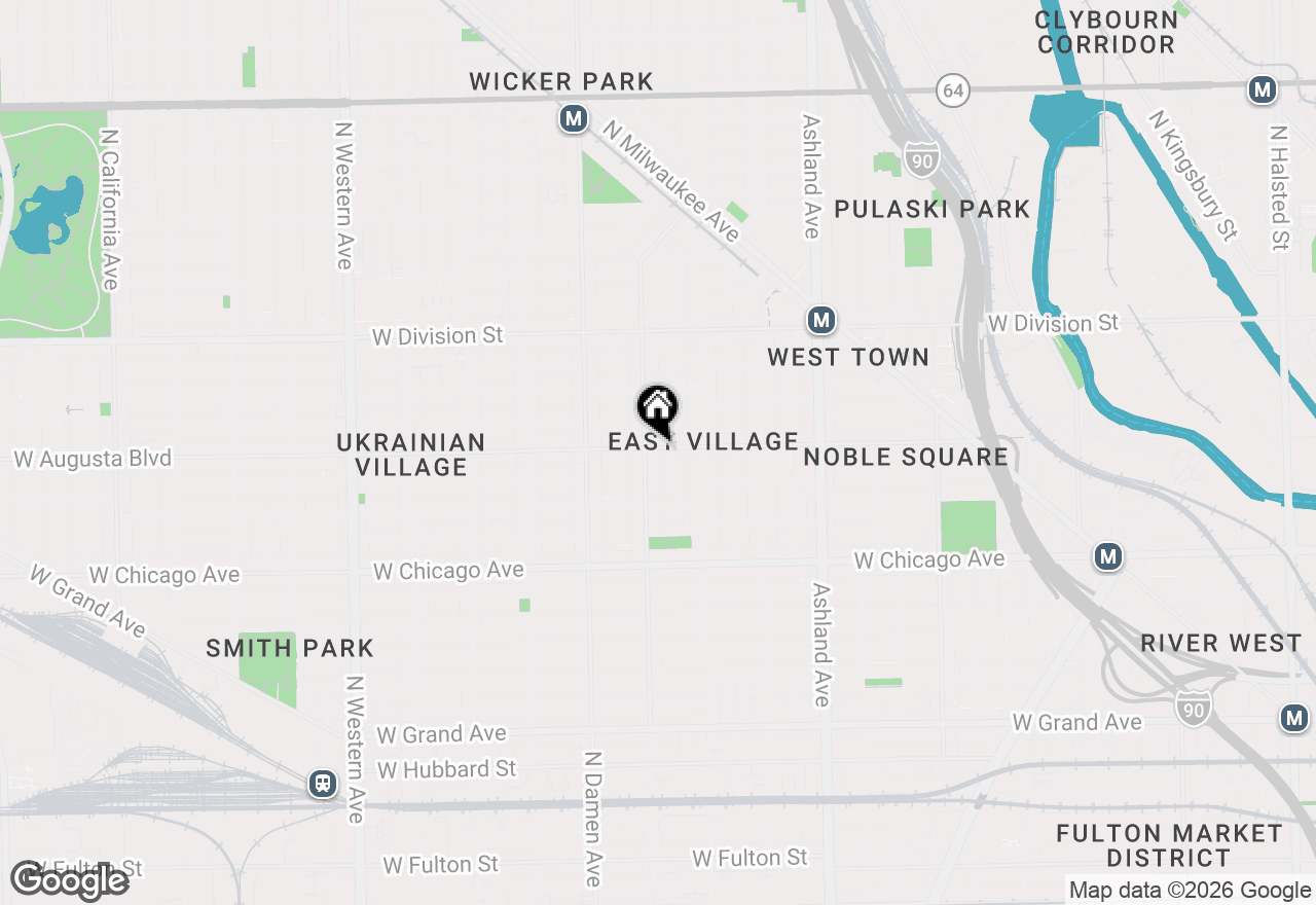 Map of 1849 W Augusta Boulevard #1, Chicago, IL 60622