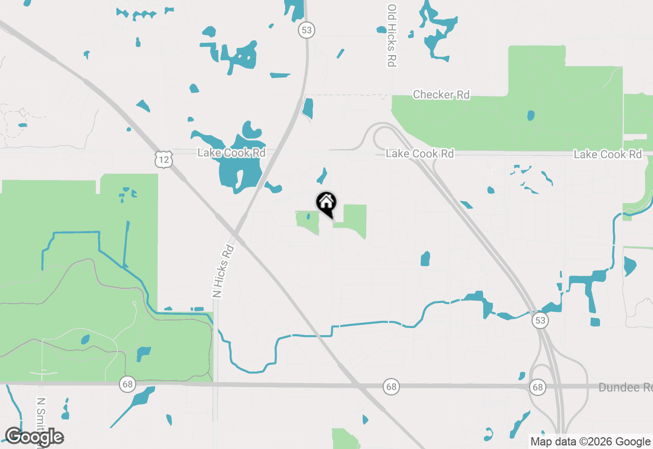 Map of 2332 N Old Hicks Road #8, Palatine, IL 60074