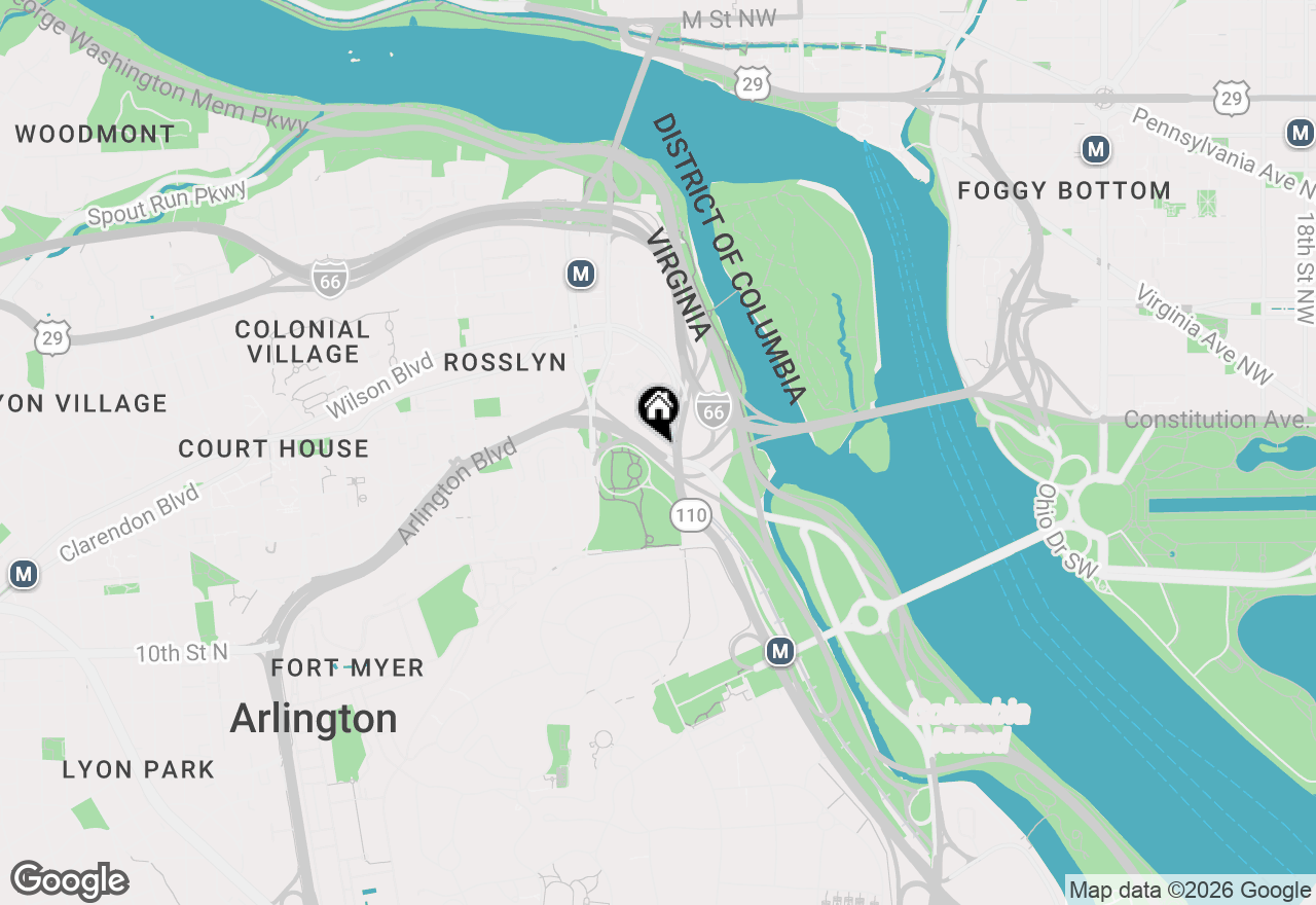 Map of 1021 Arlington Boulevard #710, Arlington, VA 22209