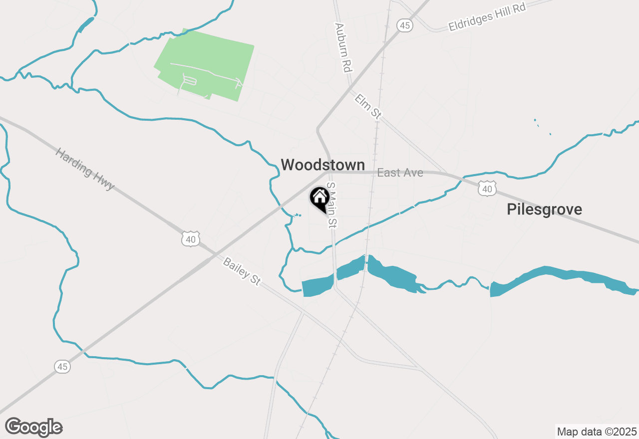 Map of 21 Hunt Street, Woodstown, NJ 08098