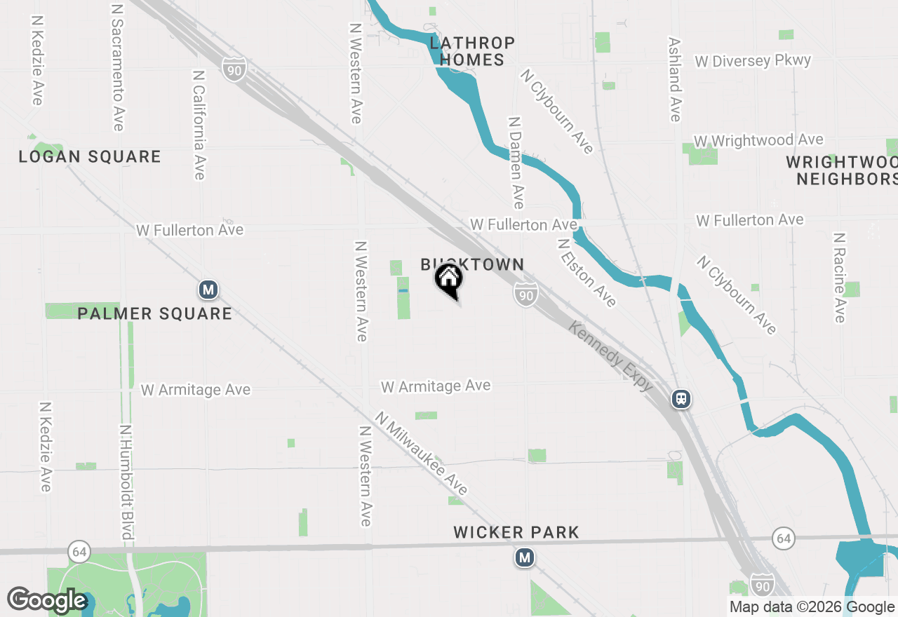 Map of 2141 N Leavitt Street, Chicago, IL 60647