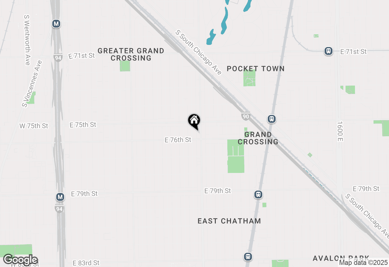 Map of 7541 S Evans Avenue, Chicago, IL 60619