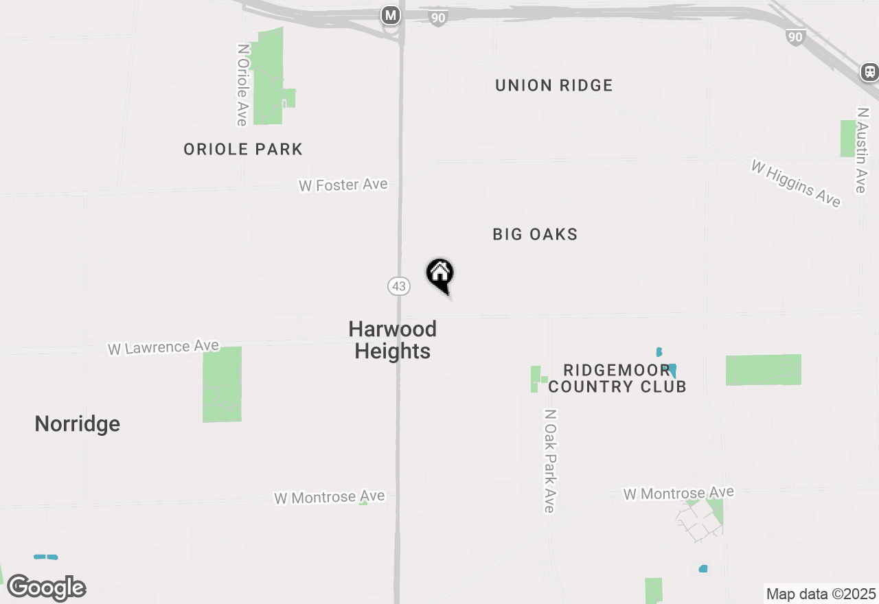 Map of 4821 N Mont Clare Avenue, Chicago, IL 60656