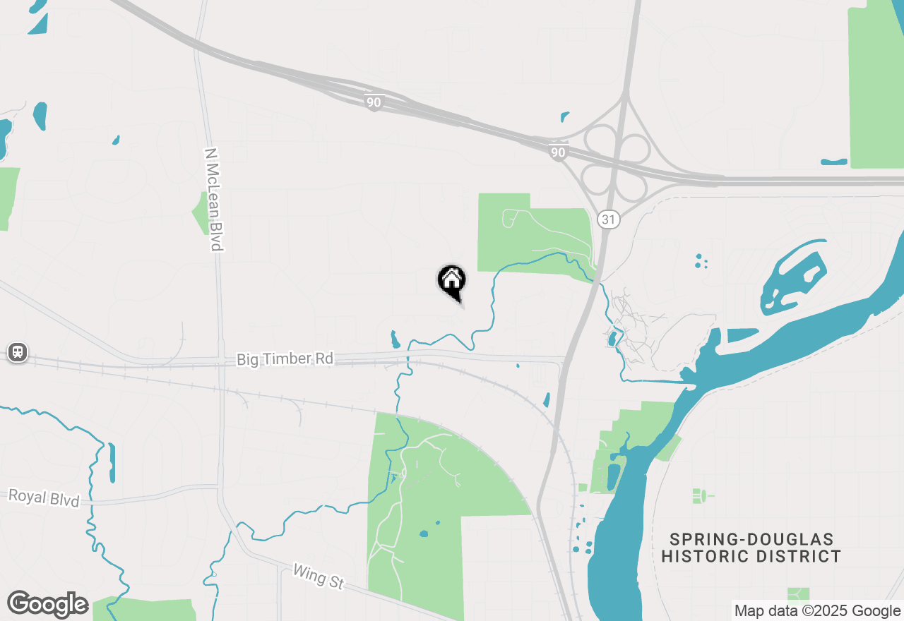 Map of 938 Hillcrest Road, Elgin, IL 60123