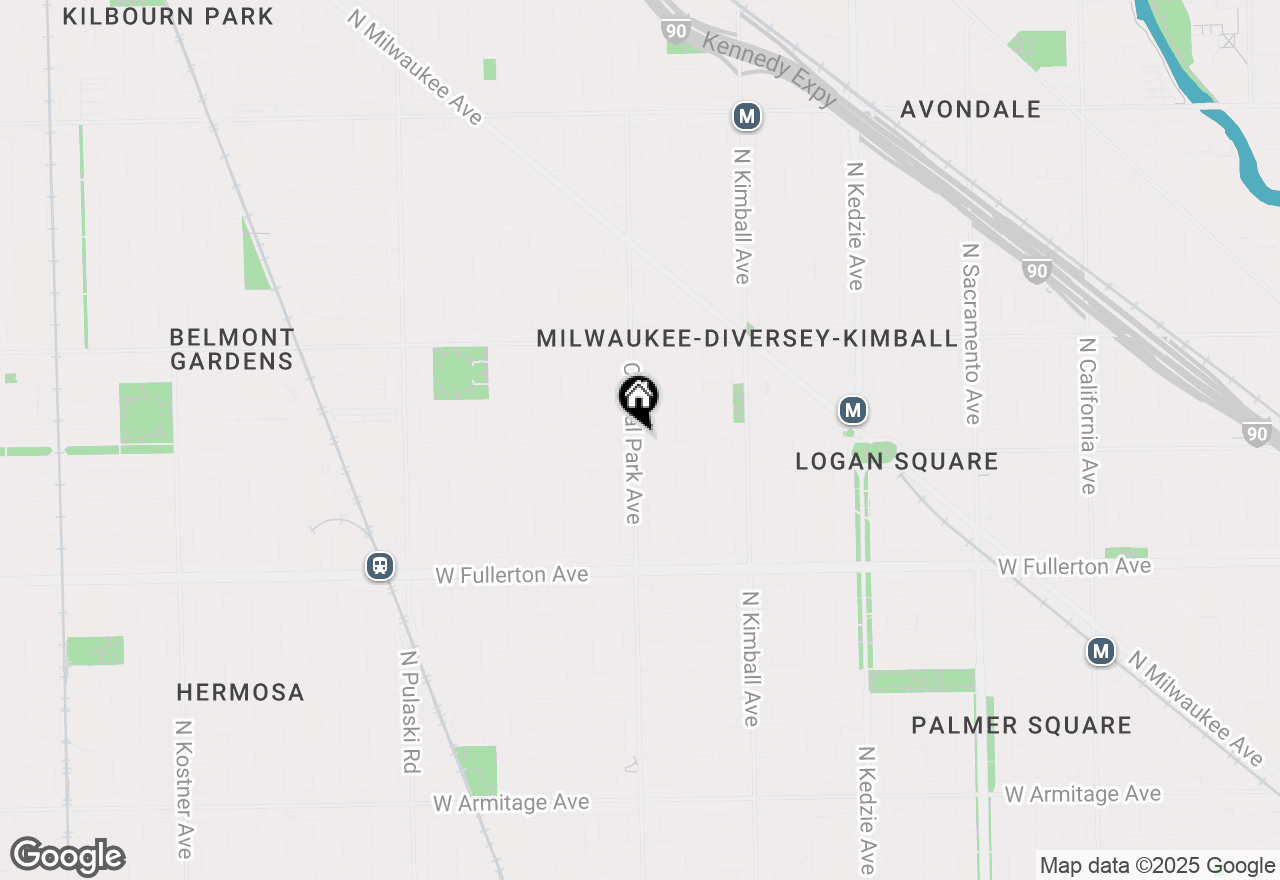 Map of 2617 N Central Park Avenue, Chicago, IL 60647