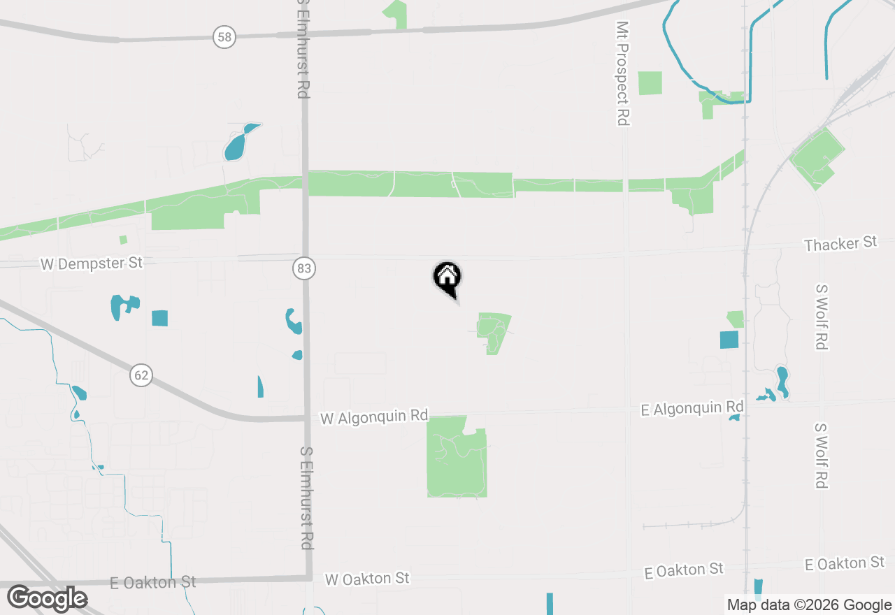 Map of 472 W Walnut Avenue, Des Plaines, IL 60016