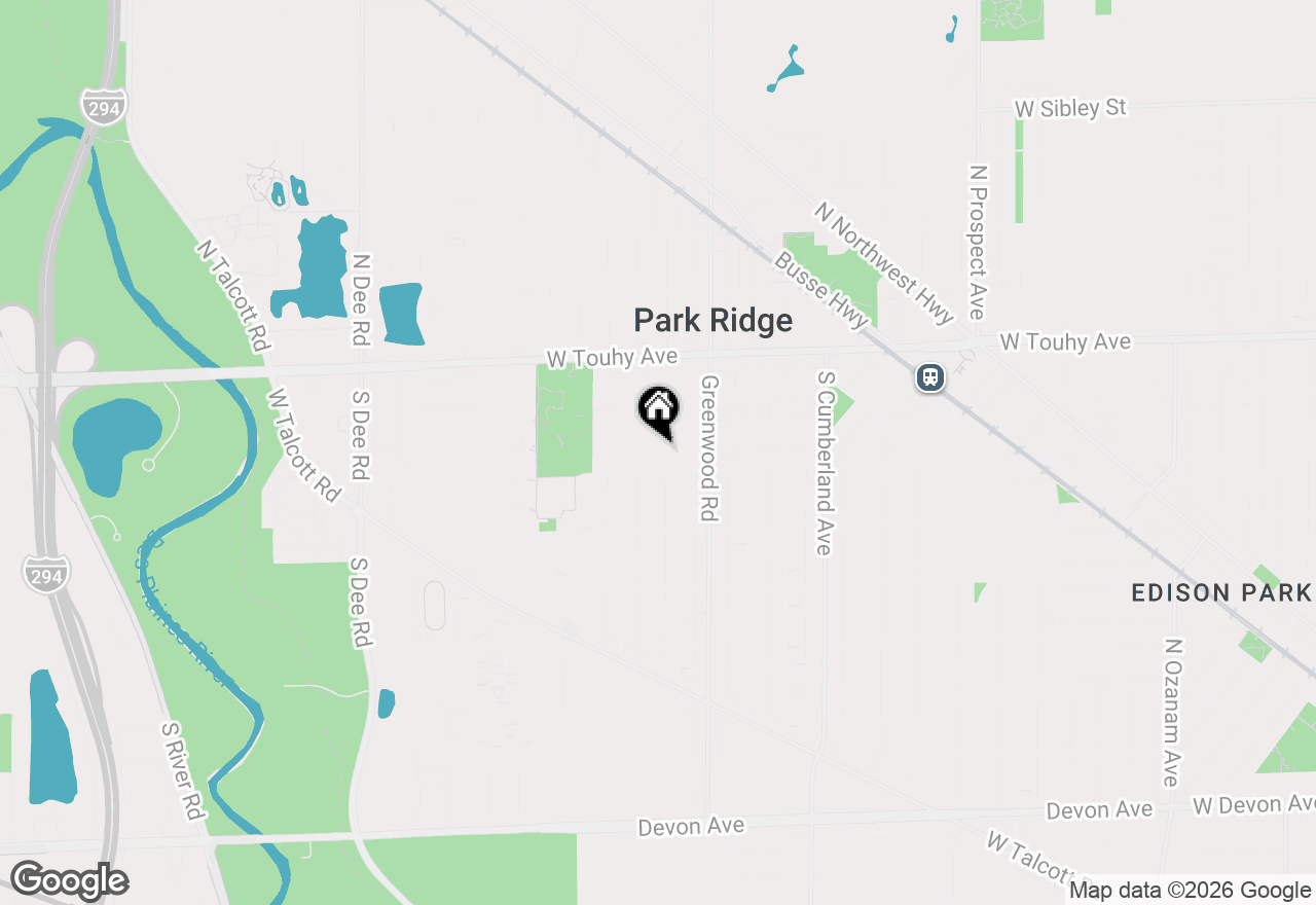 Map of 203 S Lincoln Avenue, Park Ridge, IL 60068