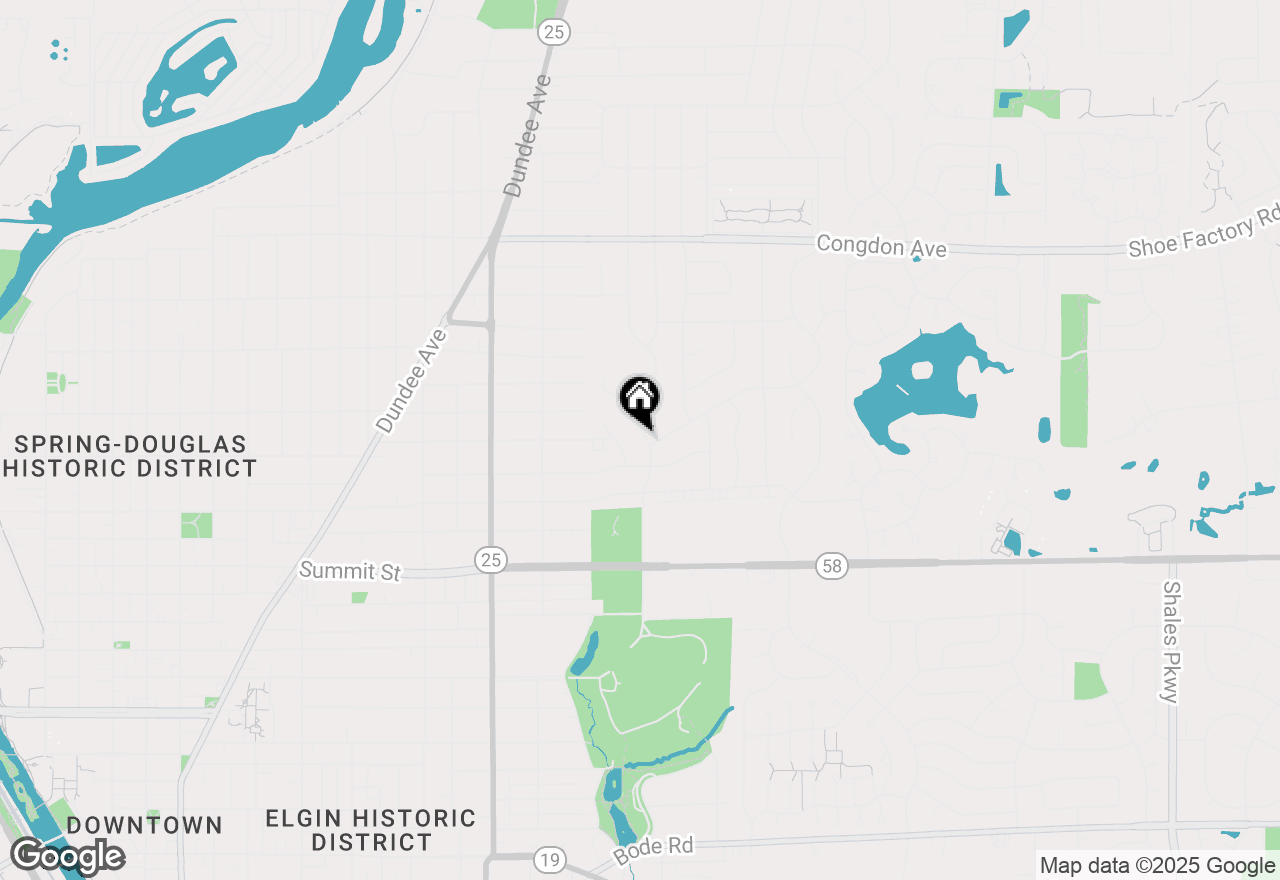 Map of 698 Hiawatha Drive, Elgin, IL 60120