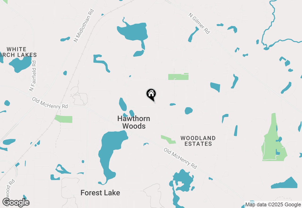 Map of 25 Lagoon Drive, Hawthorn Woods, IL 60047