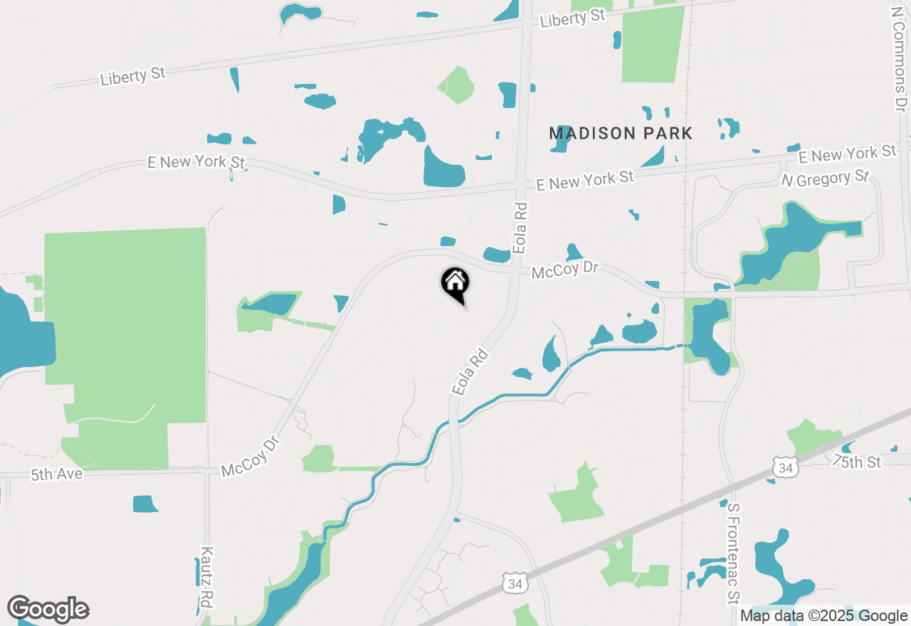 Map of 2852 Breckenridge Circle, Aurora, IL 60504