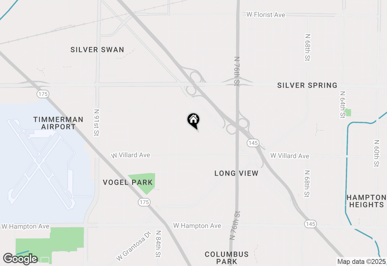 Map of 8164 W Muriel Pl, Milwaukee, WI 53218