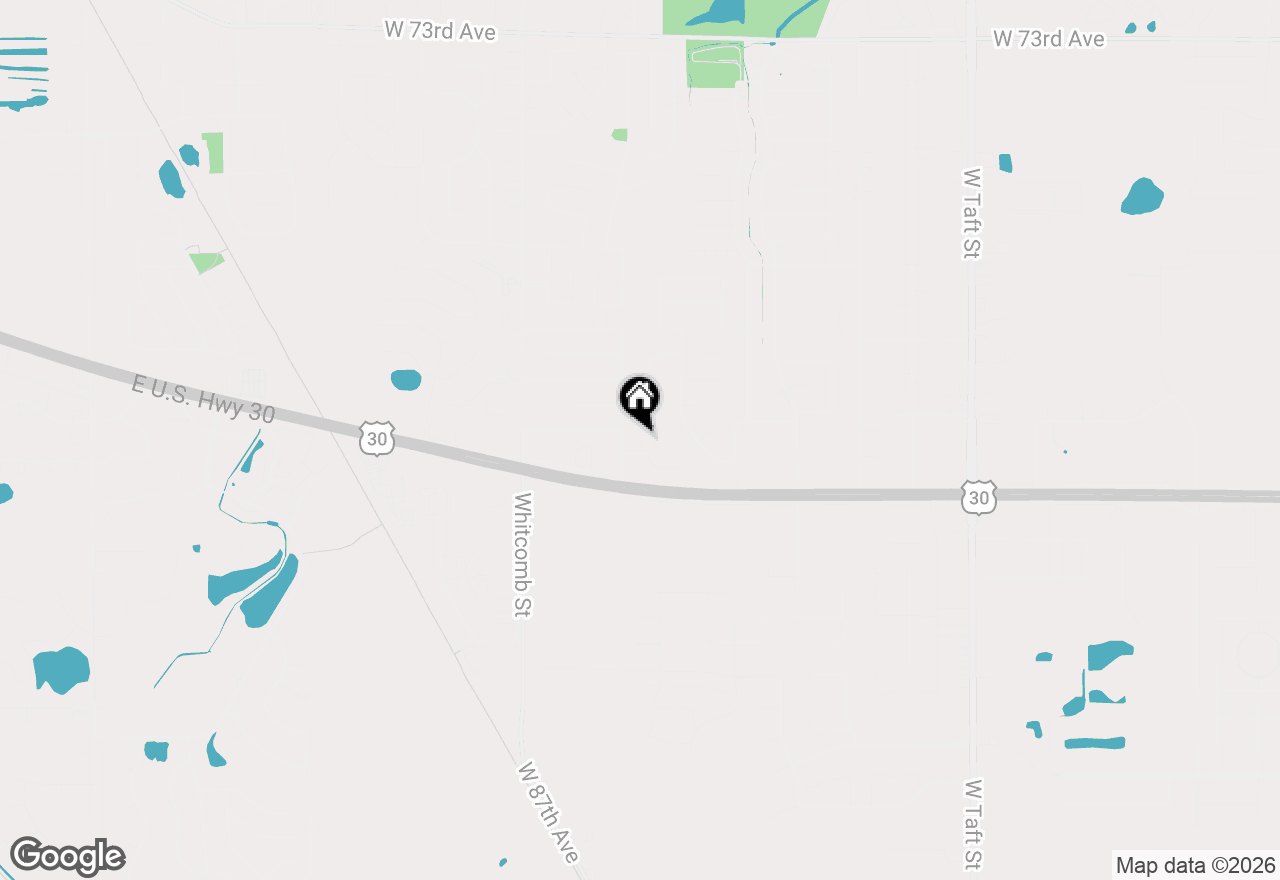 Map of 8004 Jennings Place, Merrillville, IN 46410