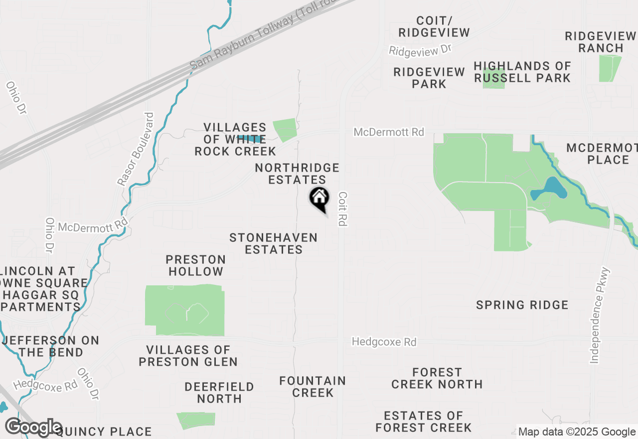 Map of 4105 Burnhill Drive, Plano, TX 75024