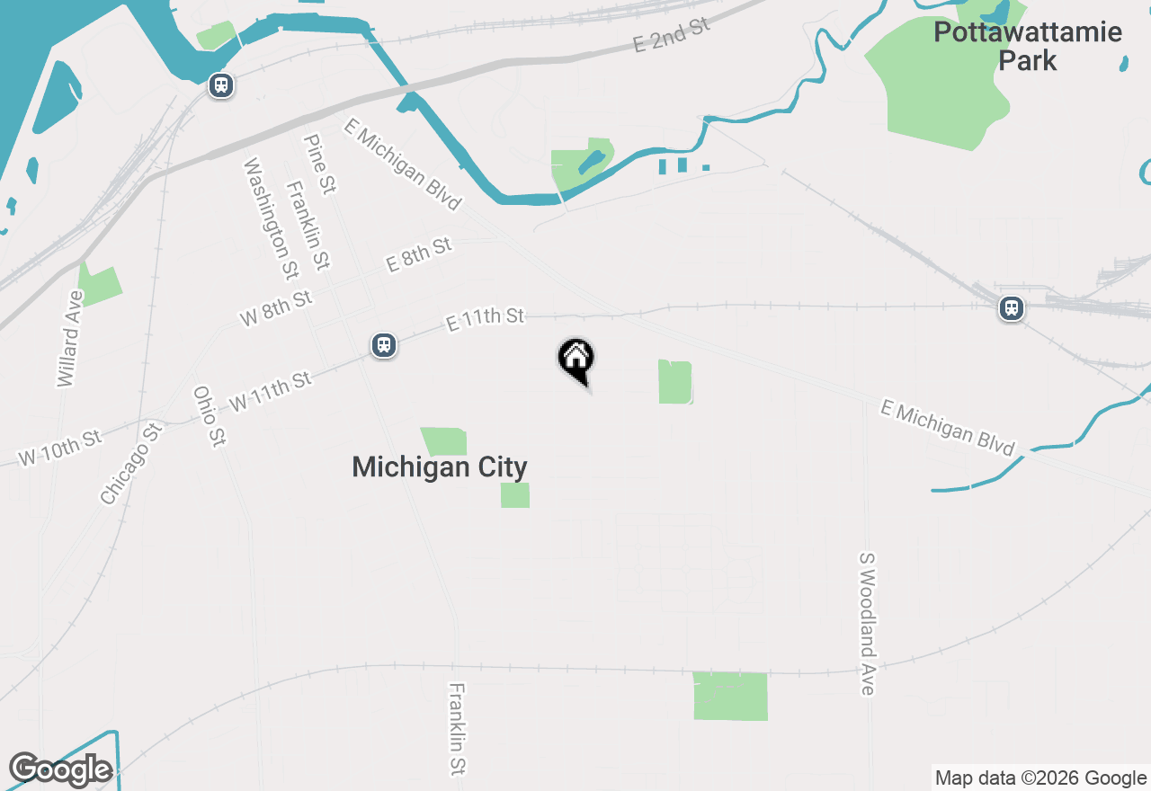 Map of 518 Dupage Street, Michigan City, IN 46360