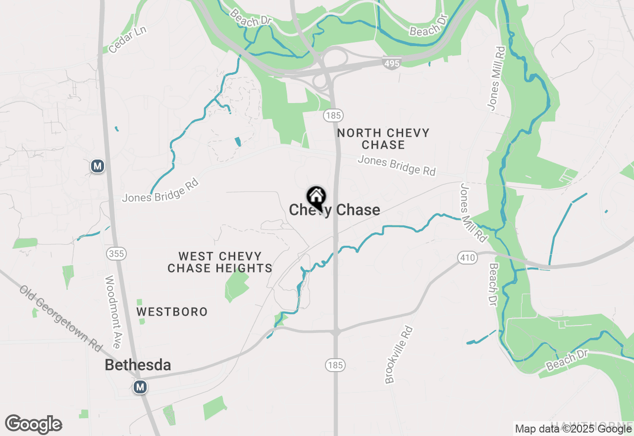 Map of 8505 Lynwood Place, Chevy Chase, MD 20815