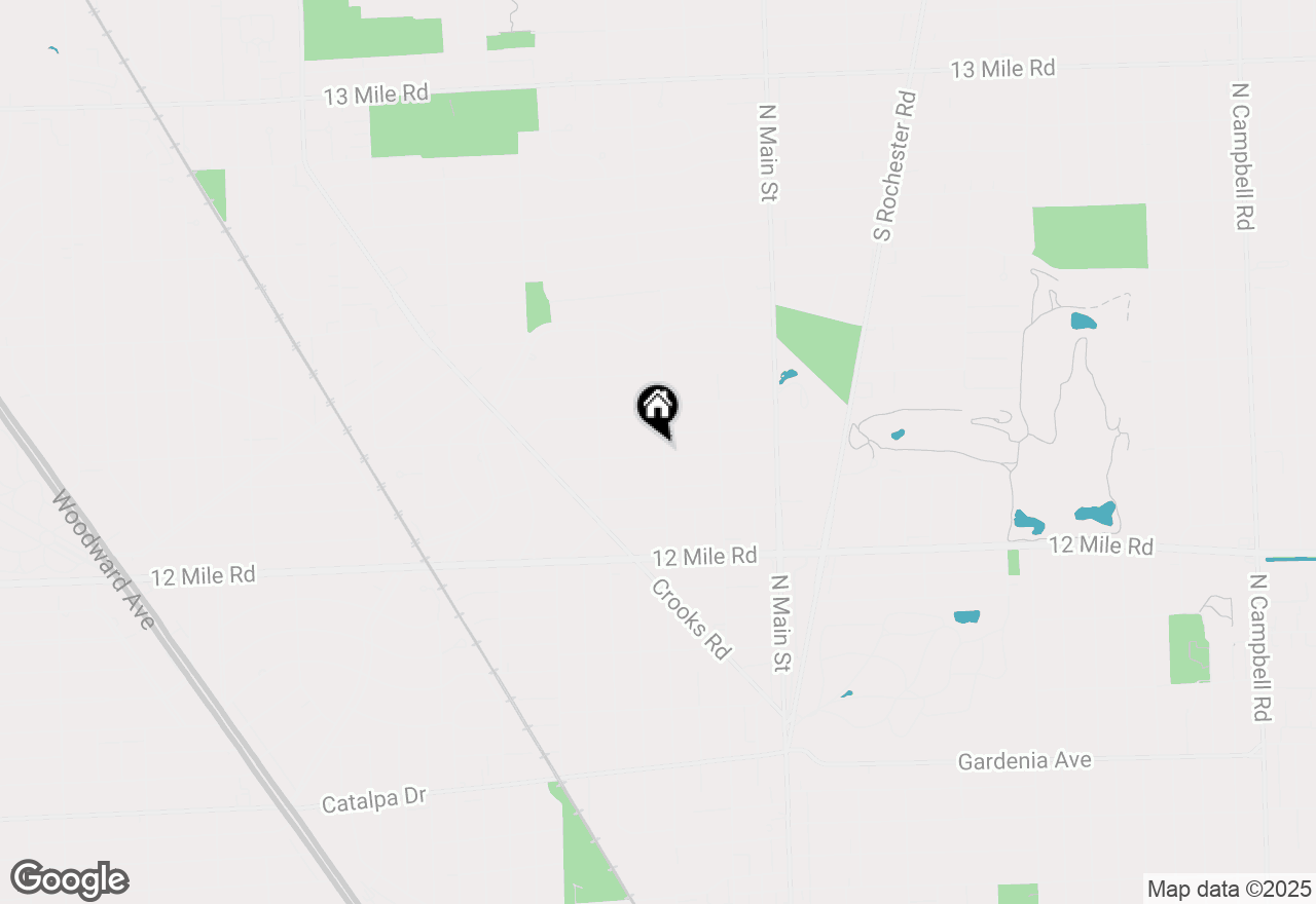 Map of 504 W Houstonia Avenue, Royal Oak, MI 48073