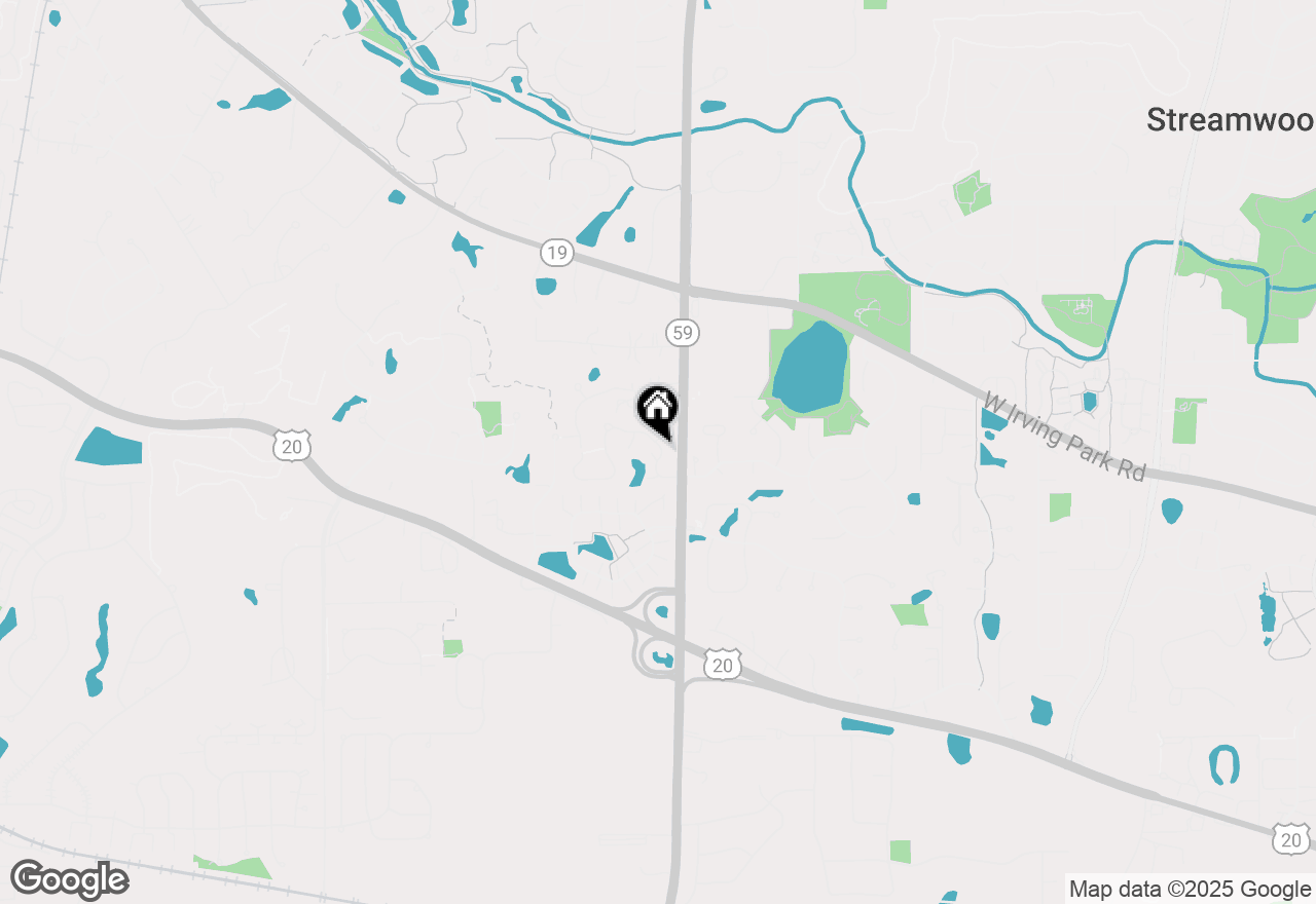 Map of 1504 Laurel Oaks Drive, Streamwood, IL 60107