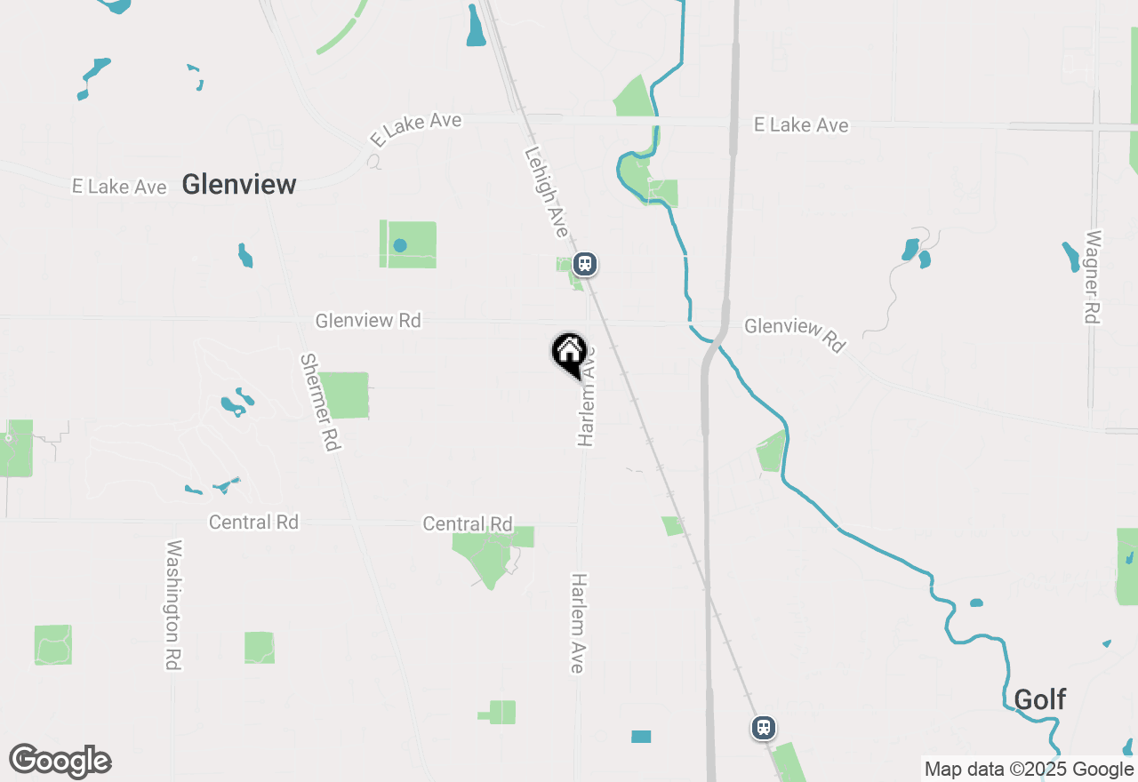 Map of 1927 Henley Street, Glenview, IL 60025